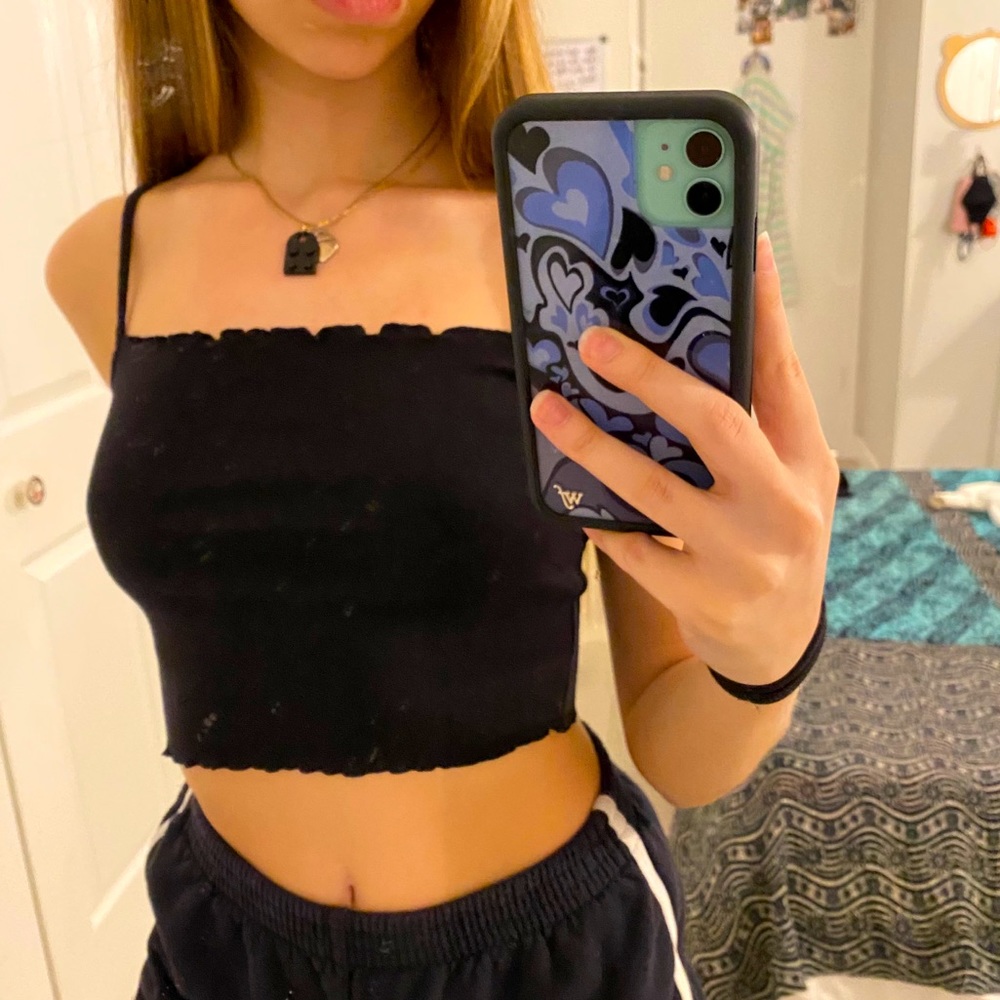 H&M ruffle tank top